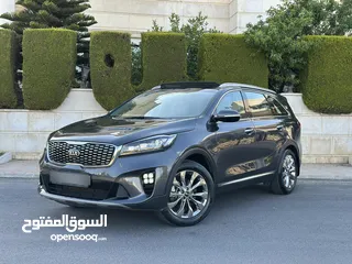  1 KIA SORENTO (SX) 2019 وارد الوكالة قاطع  مسافة 80 الف كم فل كامل اعلى صنف فحص كامل