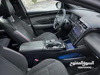  4 توسان هايبرد (  hybrid plug-in N-Line )  اوتوماتيك فل مواصفات بانوراما 4*4  بمشي 65 ك عالشحنه