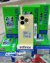  1 مستعمل ايام Smart 8 pro رام 8 جيجا 128 مكفول أغراضة والكرتونه الأصلية متوفر توصيل