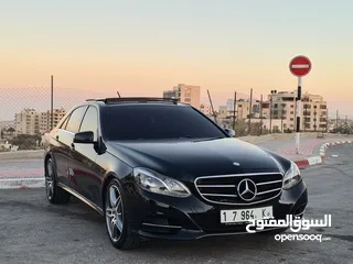  7 Mercedes Benz E200 / W212  فل إضافات مع بانوراما / صالون جلد بني عداد حقيقي 102,000 K.M / فحص نخب