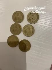  4 قطع نقدية مغربية 1987 1974