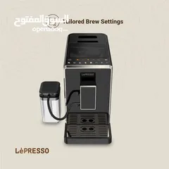  5 ماكينة الإسبريسو الأوتوماتيكية ليبريسو برفيتو LP003 LPCFFM0003-BK Lepresso perfetto Automatic Espres