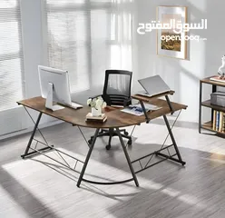  3 L Shaped desk for office طاوله مكتب او حيمينج جميله جدا