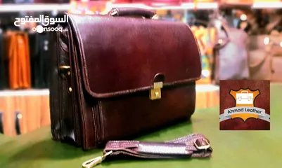  6 Leather laptop and office bags حقائب جلدية للكمبيوتر المحمول والمكتب