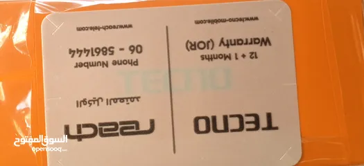  3 تكنو سبارك 30 جديد بالكرتونه مكفول