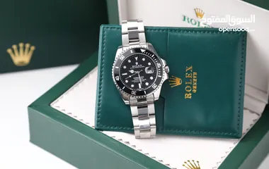  22 ساعات Rolex ستيل + جلد مع بكج رولكس لساعة وبطاقة كفالة لمدة سنة كاملة من تاريخ الاستلام  تواصل واتس