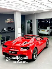  16 فيراري 488 spider موديل 2016 V8 661HP وكالة عمان تحت الضمان وسيرفس وكالة