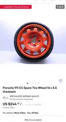  4 Porsche Spare tyre