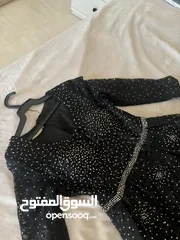  1 فستان اسود مقاس 40 حفلات بزبط شرعي وبزبط بدون حجاب