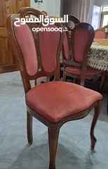  1 6 كراسي سفرة خشب زان