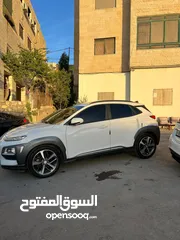 1 هونداي كونا 2019 فل اضافات سيارة مميزة باللون المميز الابيض العاجي وعداد قليل 50000 كيلو متر