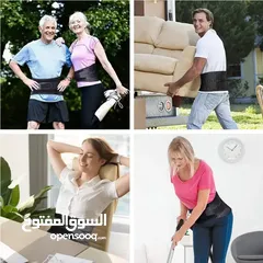  7 حزام مشد اسفل ظهر الطبي المدعم بصفائح يحافظ على استقامه الظهر ويخفف الم الدسك مشدات