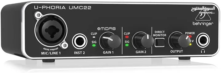  5 كرت صوت BEHRINGER Audio Interface UMC22
