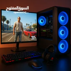 1 كمبيوتر جيمنج للبيع افضل لمواصفات للستريمر أو العاب جاهز للتشغيل المباشر كل الي في بالك بشغل