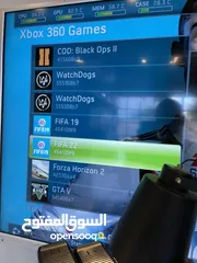  6 أكسبوكس 360 نظيف جدا مهكر مع 250 لعبة و ايدتين جداد فقط