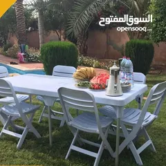  10 طاولة العزايم بتزبط داخلي وخارجي سعر الطاولة لحال والكرسي لحال