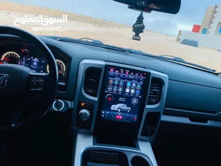  5 دوج رام ديزل 2017  ممشى قليل .. فل الفل عدا الفتحه لون فيراني مميز