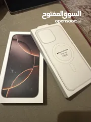  1 New not used Iphone 16 pro max 256GB  آيفون 16 برو ماكس 256 جيجا جديد غير مستعمل