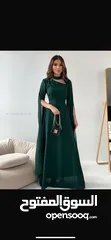  2 فساتين سهرة طويلة راقية اكمام شلال شيفون