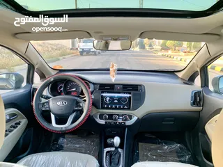  13 كيا ريو 2013 فحص كامل فل كامل مع فتحة بحالة الوكالة