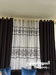  7 طقم كنت نفخ أمريكي 7 مقاعد لون بني وأزرق تركواز