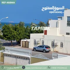  5 Sea view Twin Villa For Rent In Al Ghubra North  REF 468MA