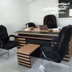 10 مكتب مميز قياس مترين +جانبية وادراج وطاولة توصيل مجاني داخل عمان والزرقاء