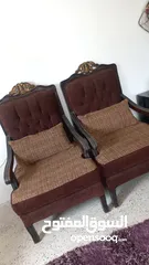  1 كنب حشب زان  دبل فيس