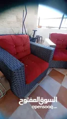  5 كنب راتان حالة جديد استخدام شهرين