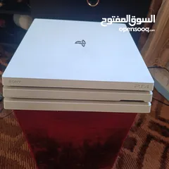  3 بلايستيشن 4 برو ابيض احدث اصدار