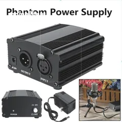  1 جهاز فانتوم بور 48 فولت 48V phantom power 48 volt supply