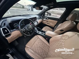  23 كايا سورينتو /2020 فل الفل  فتحة سقف بانوراما  2x4 ///200Hp  ديزل  2200cc  فل الفل مسكر بلاك