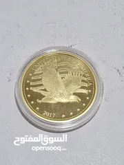  9 عملات امريكية نادرة بحالة mint مطلي ذهب 24