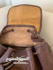  4 حقيبة ظهر جلد بافالو فاخر جديدة- للصبايا والشباب