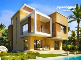  17 s villa بجاردن و رووف بسعر خيالي و فيو علي landscape و يوجد بجوارها جميع الخدمات