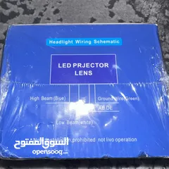  3 اضواء للدراجه الناريه مقاومه للماء LED projector lens