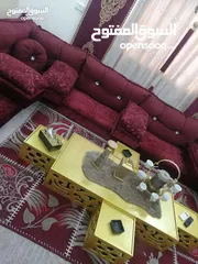  3 فراش عربي تفصيل لون خمري