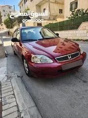  5 هوندا سيفيك موديل 1999 يد أولى وقطع اصليه لم تتعرض لأي حوادث نظيفه موتور 1600 جير