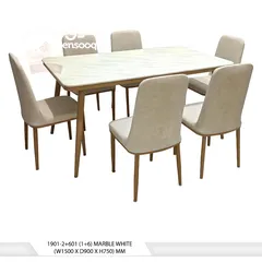  1 *NEW FROM CHINA *  *_【﻿1+6 MARBLE DINING TABLE