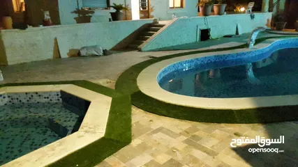  16 عشب صناعي (ترتان) وأشجار و ورد صناعي
