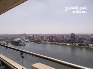  9 شقة مفروشة للايجار فى القاهرة علي النيل مباشرة