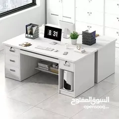  5 مكتب كمبيوتر للعمل والدراسه مع أدراج وقفل