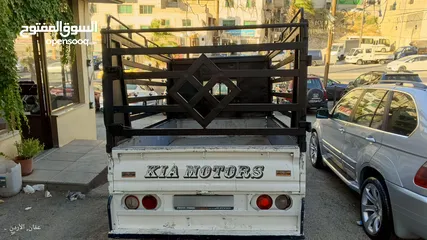  8 بكم كيا بنجو 2007  كابينة وربع بحالة ممتازة للبيع