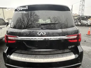  4 انفينتي QX80 فل مواصفات حادث بسيط في الشحن