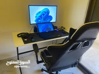  4 مكتب جيمنج مزود ب اضاءة RGB ملونه مع ريموت تحكم  شامل التوصيل فقط