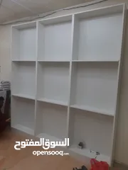  2 aluminium glass and wood cabinet