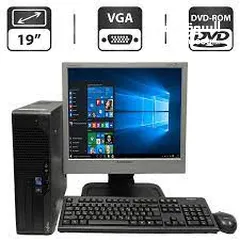  1 Fujitsu ESPRIMO Intel Core 2 Duo Desktop Core 2 Duo 4GB Ram 500GB HHD PC with 19" Monitor