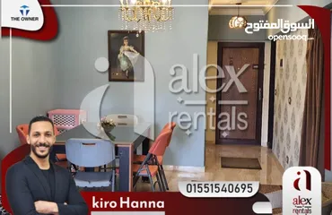  2 شقة للايجار مفروش 110 م رشدي ( شارع سوريا )