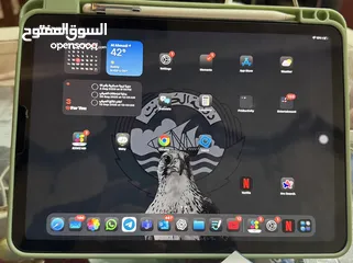  2 ايباد اير 5 + ابل بنسل 2 + كامل ملحقات الأصليه