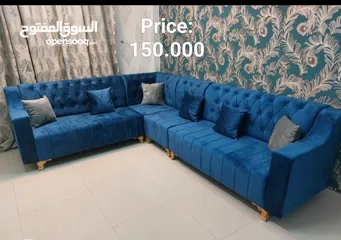  1 Sofa Set 6 Seater L Shape ( 3+2+1+1)